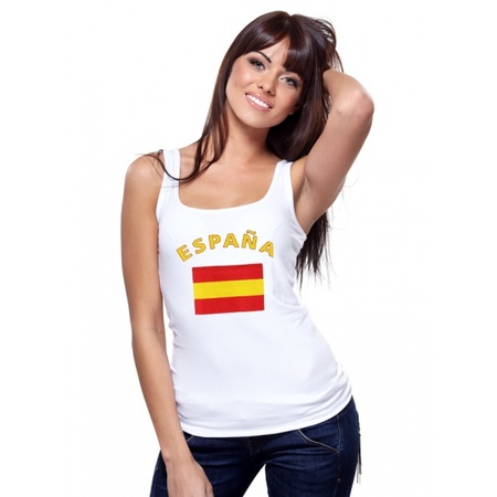 Spanje tanktop met Spaanse vlag print voor dames