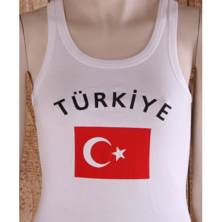 Turkije tanktop met Turkse vlag print voor dames