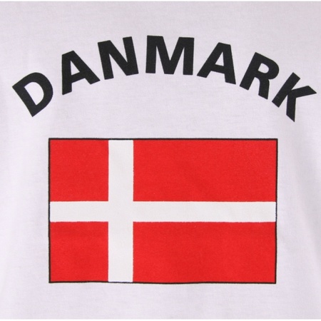 Denemarken tanktop met Deense vlaggen print