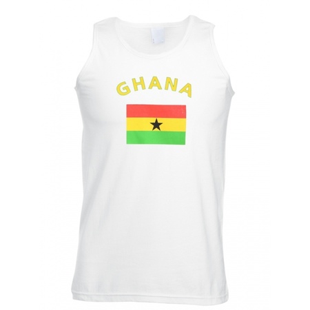 Ghana tanktop met Ghana vlag print