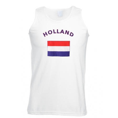 Holland tanktop met nederlandse vlag print