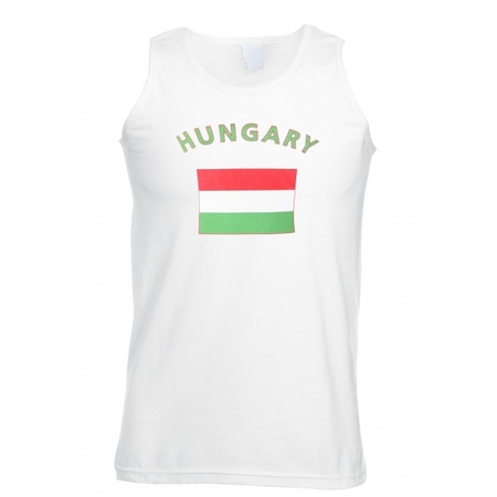 Hongarije tanktop met vlag print