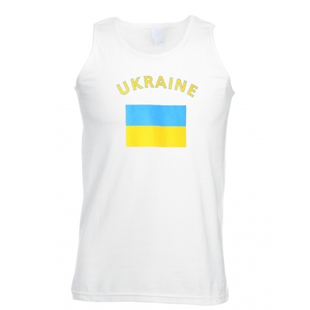 Tanktop met Oekraiense vlag print