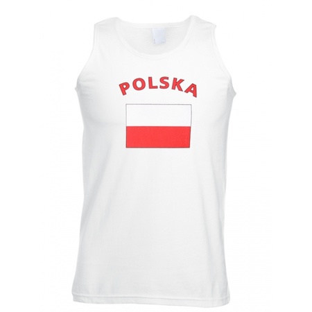 Polen tanktop met Poolse vlag print