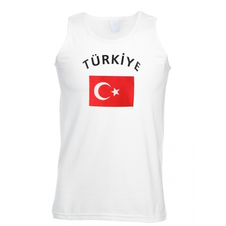 Turkse tanktop met Turkije vlag print