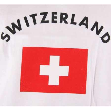 Zwisterland tanktop met Zwitserlandse vlag print