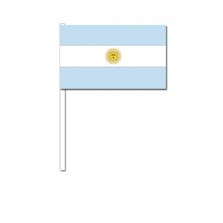 Papieren zwaaivlaggetjes Argentinie 12 x 24 cm