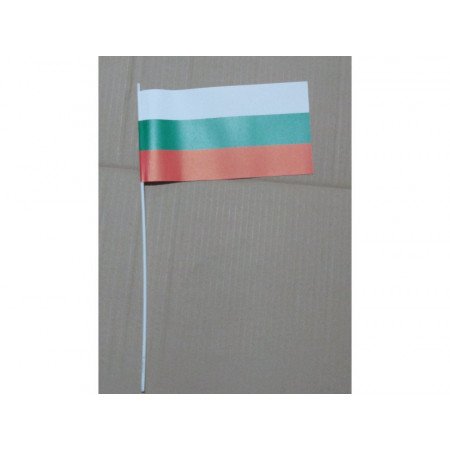 Papieren zwaaivlaggetjes Bulgarije 12 x 24 cm
