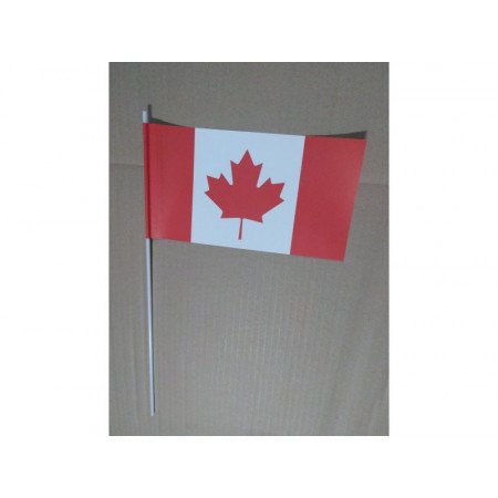 Papieren zwaaivlaggetjes Canada 12 x 24 cm