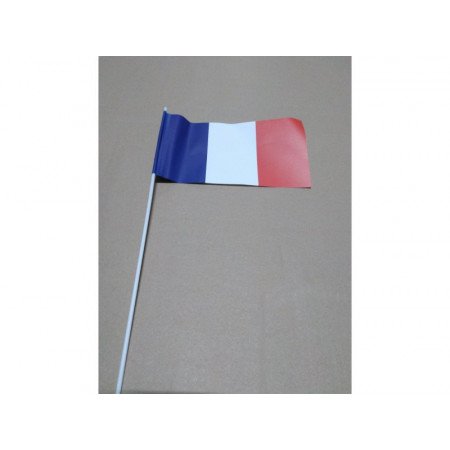 Papieren zwaaivlaggetjes Frankrijk 12 x 24 cm