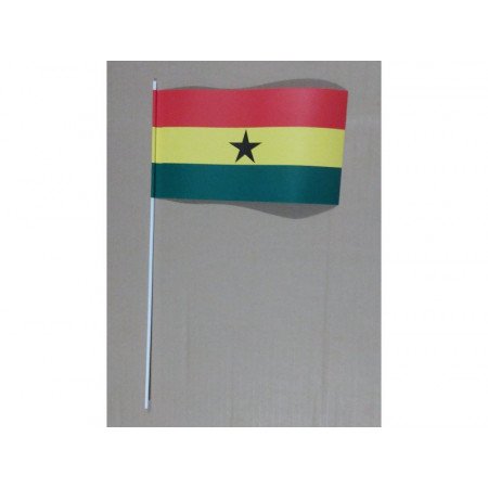 Papieren zwaaivlaggetjes Ghana 12 x 24 cm