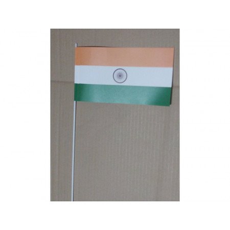 Papieren zwaaivlaggetjes India 12 x 24 cm