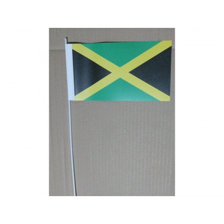 Papieren zwaaivlaggetjes Jamaica 12 x 24 cm