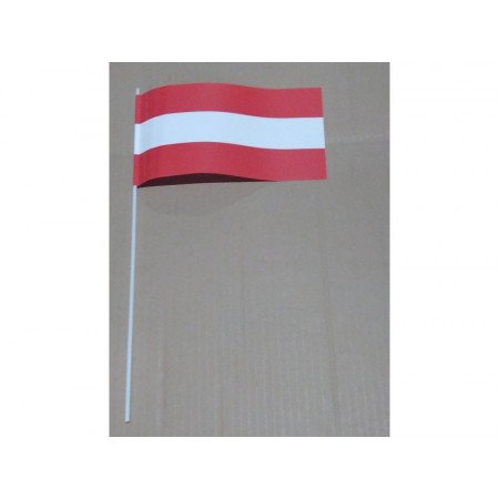 Papieren zwaaivlaggetjes Oostenrijk 12 x 24 cm
