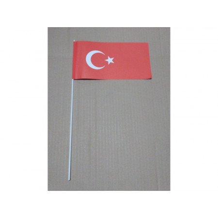 Papieren zwaaivlaggetjes Turkije 12 x 24 cm