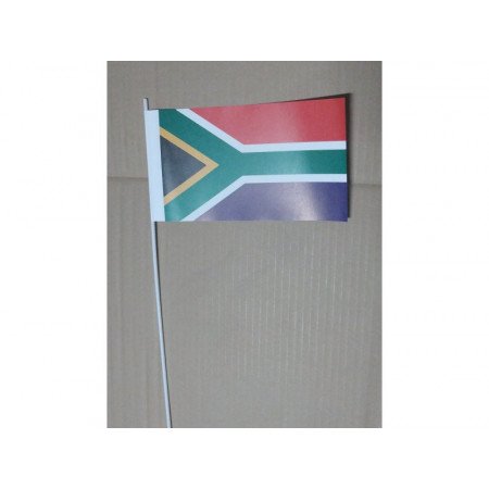 Papieren zwaaivlaggetjes Zuid Afrika 12 x 24 cm