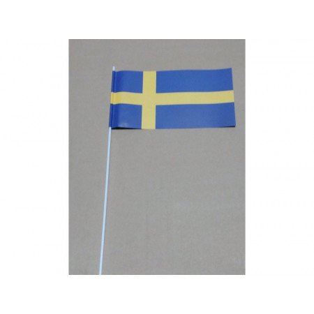Papieren zwaaivlaggetjes Zweden 12 x 24 cm