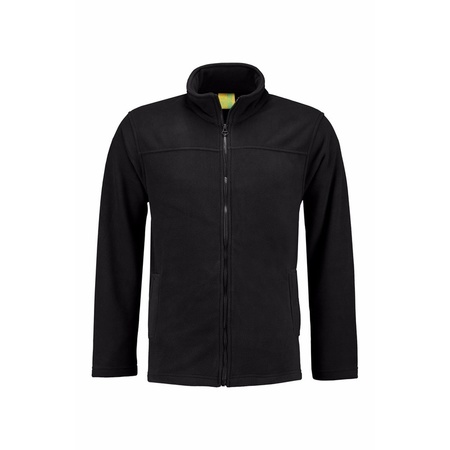 Black fleece vest with zipper for adults