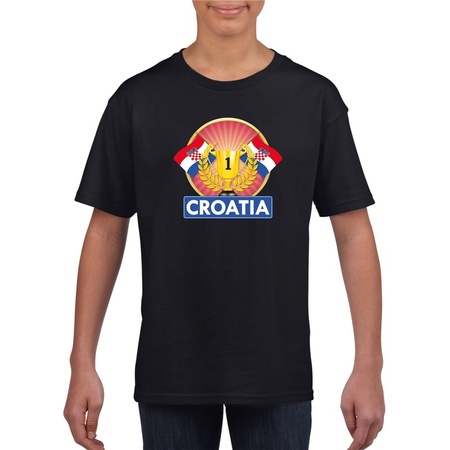 Croatia champion t-shirt black children