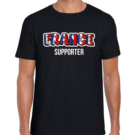 Black supporter shirt France supporter for men