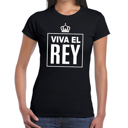 Zwart Viva el Rey Spaans t-shirt dames