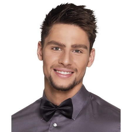 Black bow tie for adults 11 cm