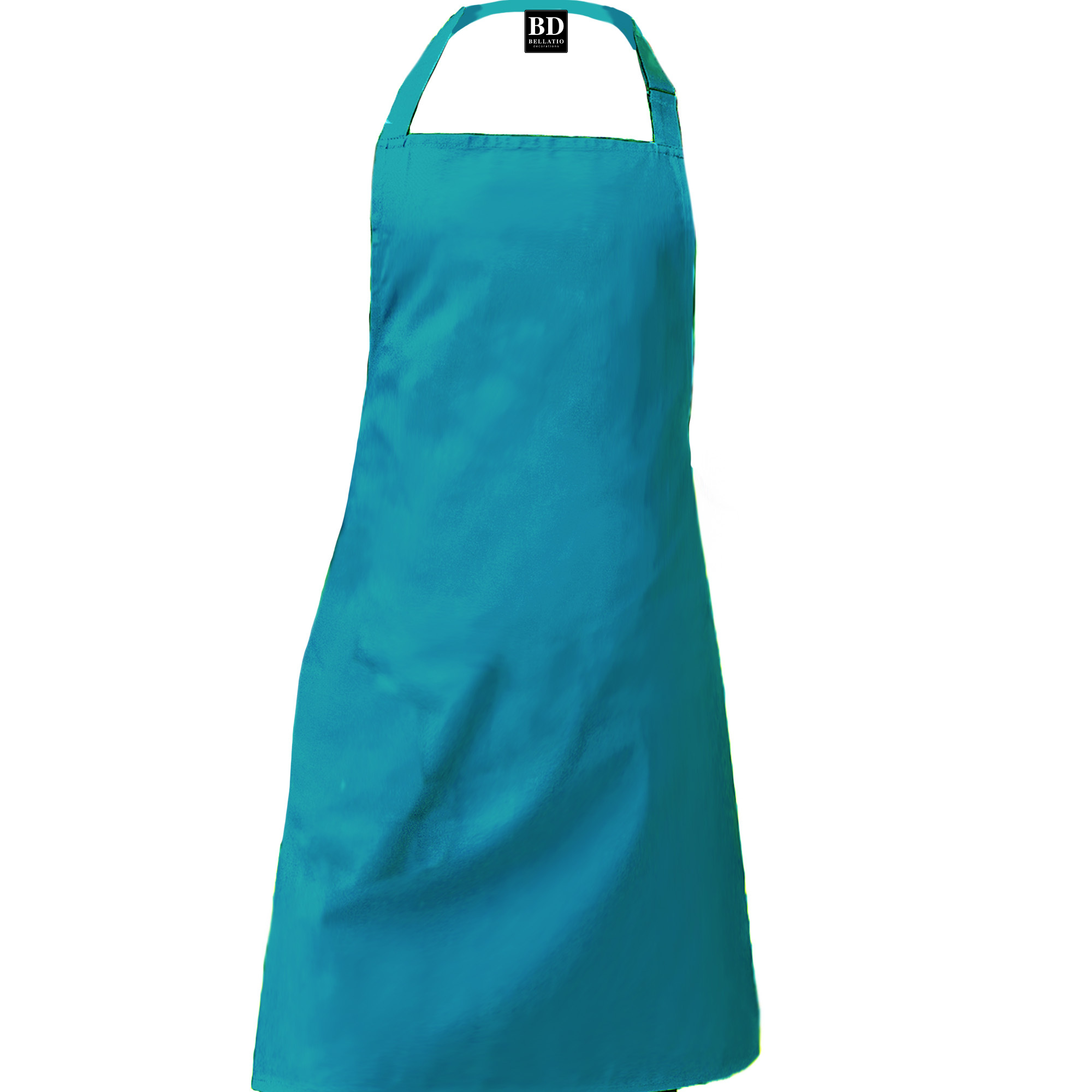 Top kokkie barbeque schort / keukenschort turquoise blauw heren